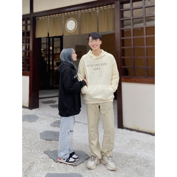 Áo Hoodie Form Rộng Nam Nữ ADLV Nỉ Chân Cua Siêu Hot năm 2022