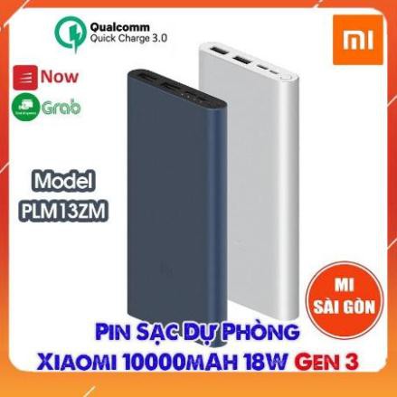 [ Chính Hãng ] Sạc Dự Phòng XIAOMI GEN 3 - 18W 10.000 mAh PLM13ZM - Sạc nhanh năm 2020