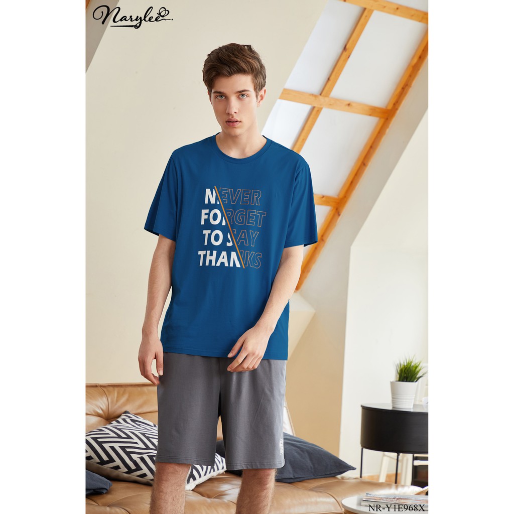 Bộ đồ mặc nam mặc nhà 100% cotton cao cấp Narylee NR-Y1E968