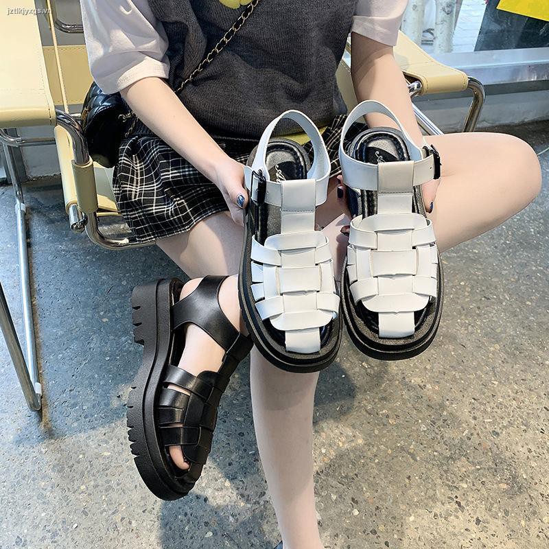 Giày Sandal Đế Dày Thời Trang Hàn Quốc 2021 Dành Cho Nữ