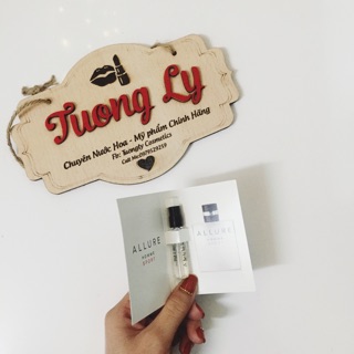 Nước hoa Pháp Mẫu thử các loại