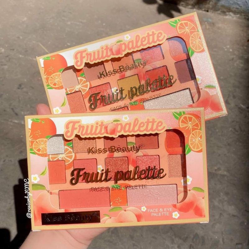 Bảng Phấn Mắt 3in1 KISS BEAUTY Fruit Palette