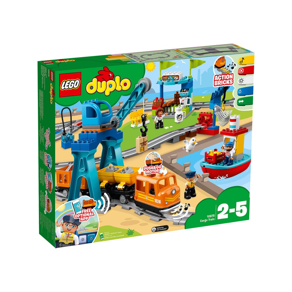 [HÀNG ĐẶT - LIÊN HỆ] LEGO Duplo 10875 - Xe Lửa Chở Hàng (LEGO Cargo Train) Giá Rẻ Ở Việt Nam