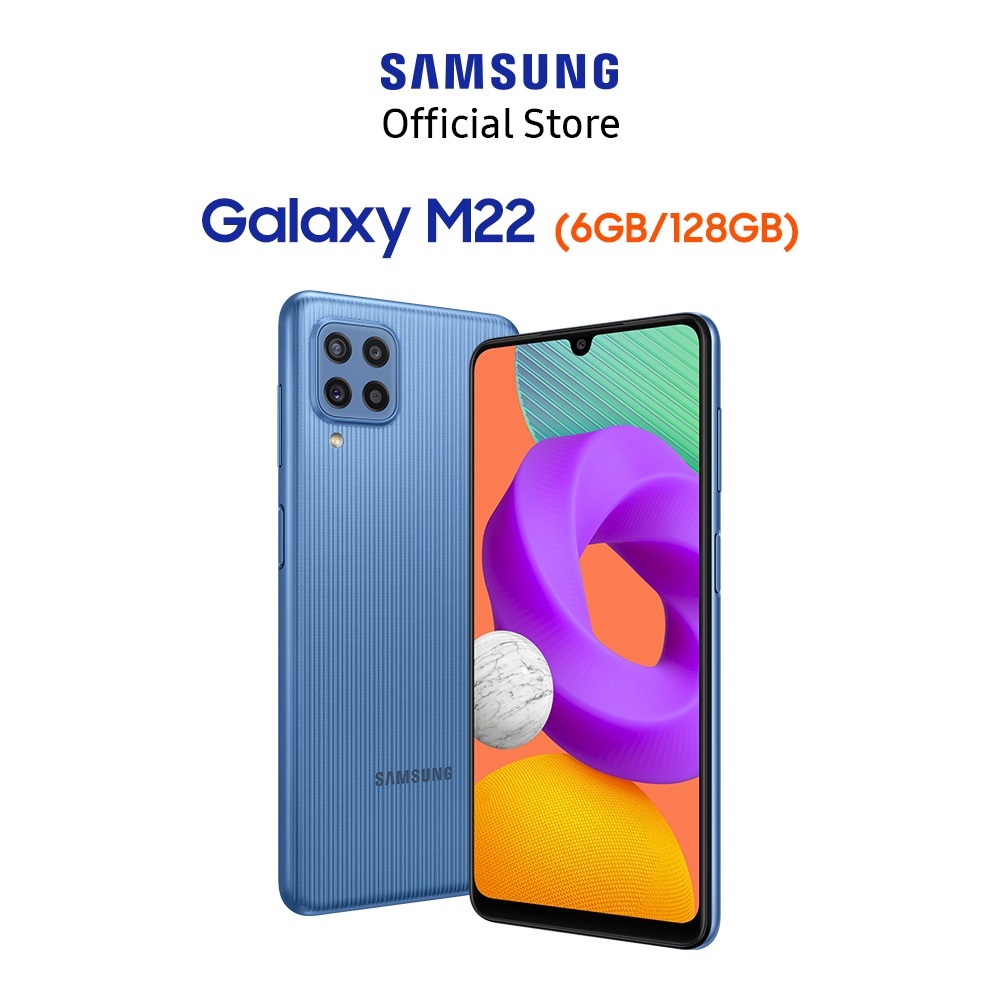 Điện Thoại Samsung Galaxy M22 (6GB/128GB) - Hãng Phân Phối Chính Thức _ Bảo Hành 12 Tháng