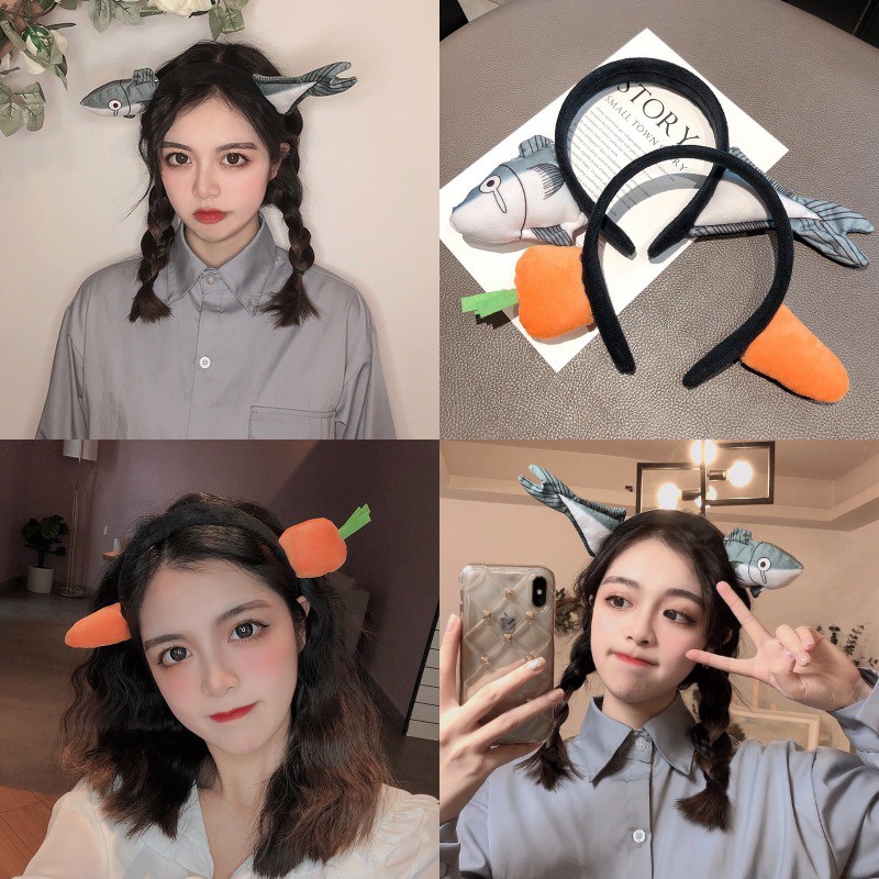 Cài tóc phong cách hoạt hình kiểu dáng Hàn Quốc độc đáo dễ thương dành cho nữ
