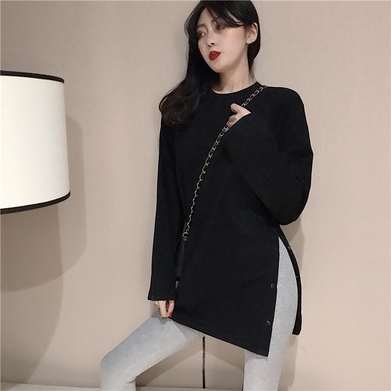 A229 ÁO ULZZANG XẺ TÀ CÁCH ĐIỆU