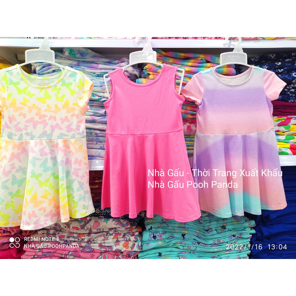 combo 3 đầm bé gái size 2 tuổi hàng xuất khẩu