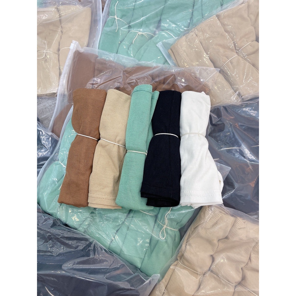 Áo ba lo nữ chất tăm bo zip co dãn ôm dáng