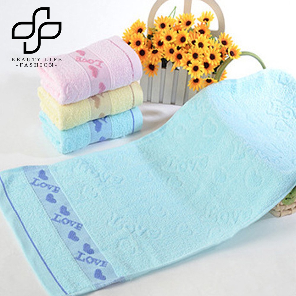 Khăn tắm dày thấm hút nước tốt họa tiết chữ in bắt mắt
