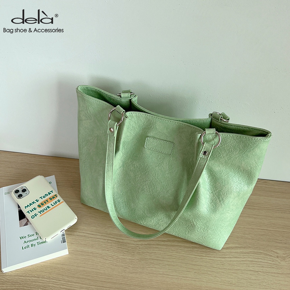 Dela Túi tote Đeo Vai Cỡ Lớn Thời Trang Sang Trọng Cho Nữ