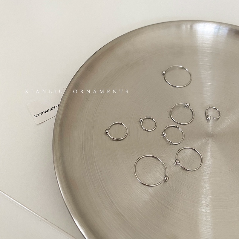 Cặp hoa tai bạc làm đẹp thời trang dành cho nữ