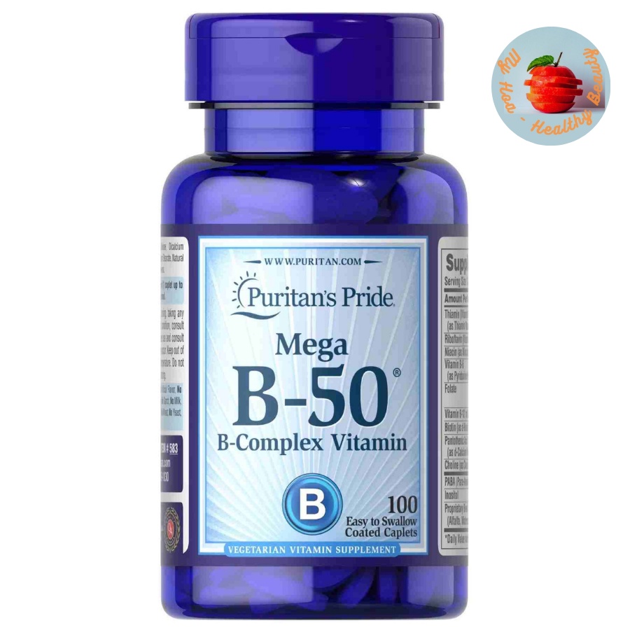 Vitamin B-50® Complex Puritan's Pride (Viên uống chức năng bổ sung vitamin B tổng hợp của Puritan's Pride)