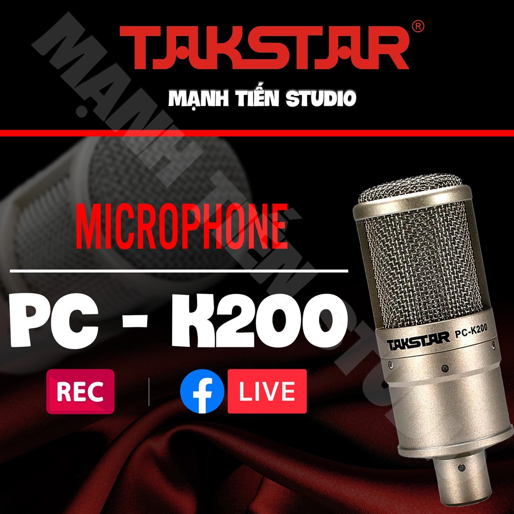 Combo thu âm livestream karaoke chuyên nghiệp Micro k200 và soundcard KX2 tặng full phụ kiện bảo hành 1 năm