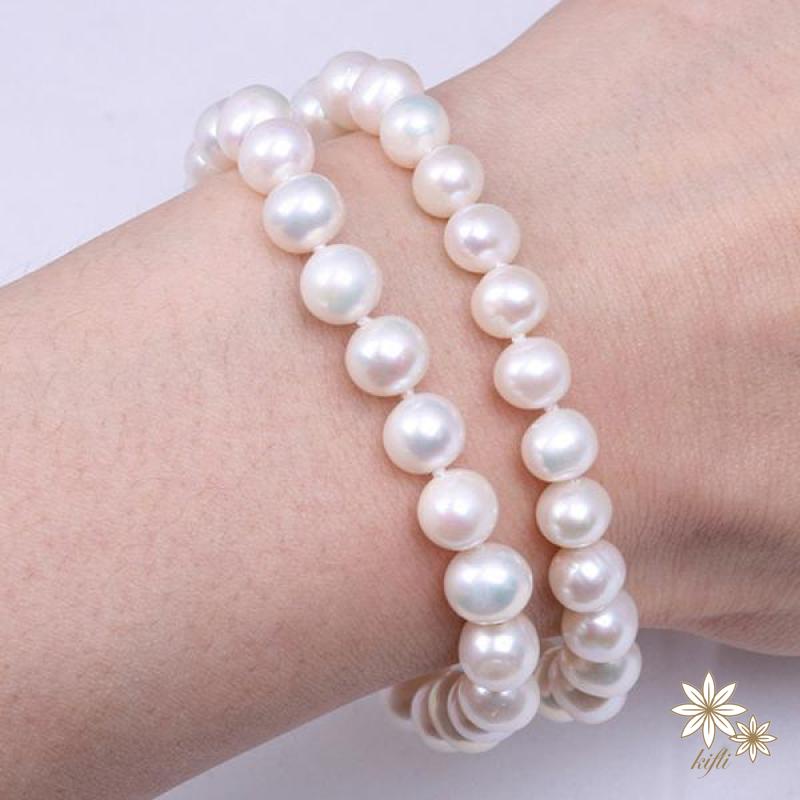 Vòng Tay Hạt Ngọc Trai 8MM Co Giãn