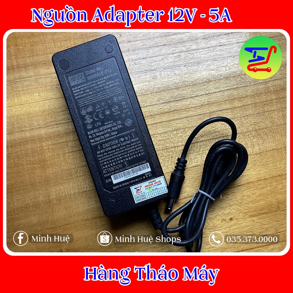 Nguồn Adapter 12V 5A - Hàng Tháo Máy