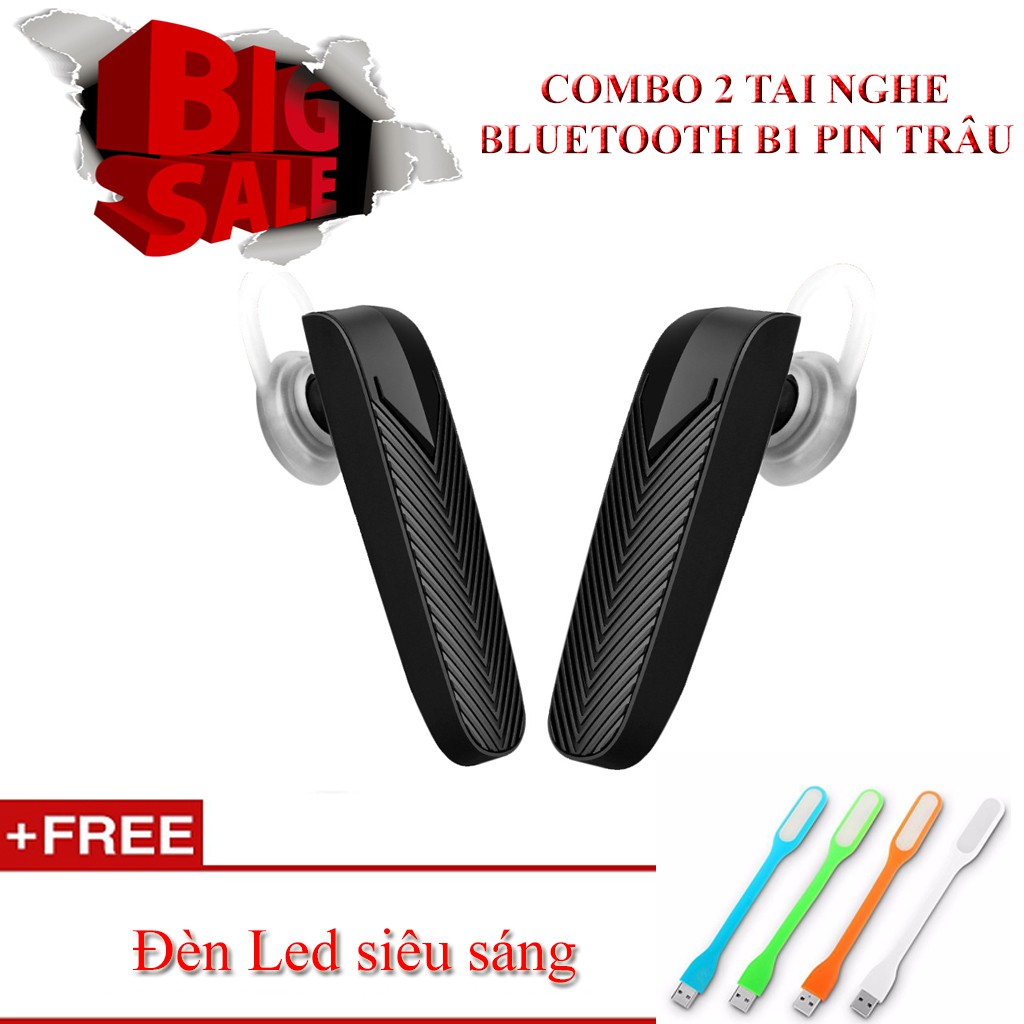Combo 2 tai nghe bluetooth B1 pin trâu, giá cực rẻ