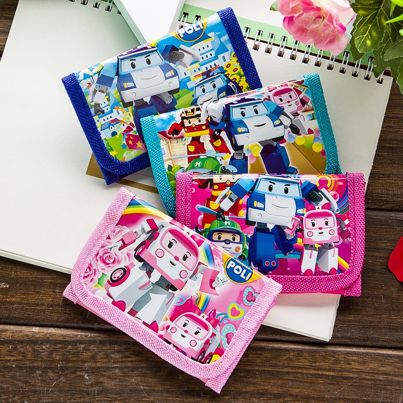 Dễ thương hoạt hình trẻ em ví Anime ba lần Zero Wallet