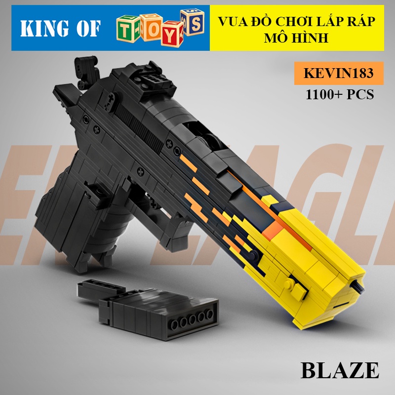 Đồ Chơi Lắp Ráp Xếp Hình PUBG Mô Hình Lục DESERT EAGLE Black Ice 1100+ PCS - Phiên Bản Nịt Của Kevin183