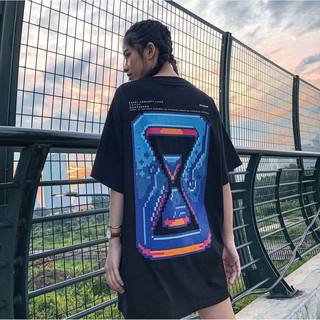 Áo Thun Tay Lỡ PIXEL TEE NOW Unisex (Trắng/Đen)