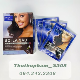 Nhuộm tóc Matrix gội là nâu