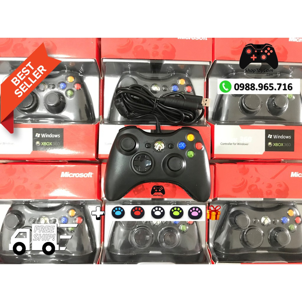 Tay Cầm Xbox 360 Controller Có Dây Chơi Game Cho PC / FO3 / FO4 Loại Thường - Hàng nhập khẩu