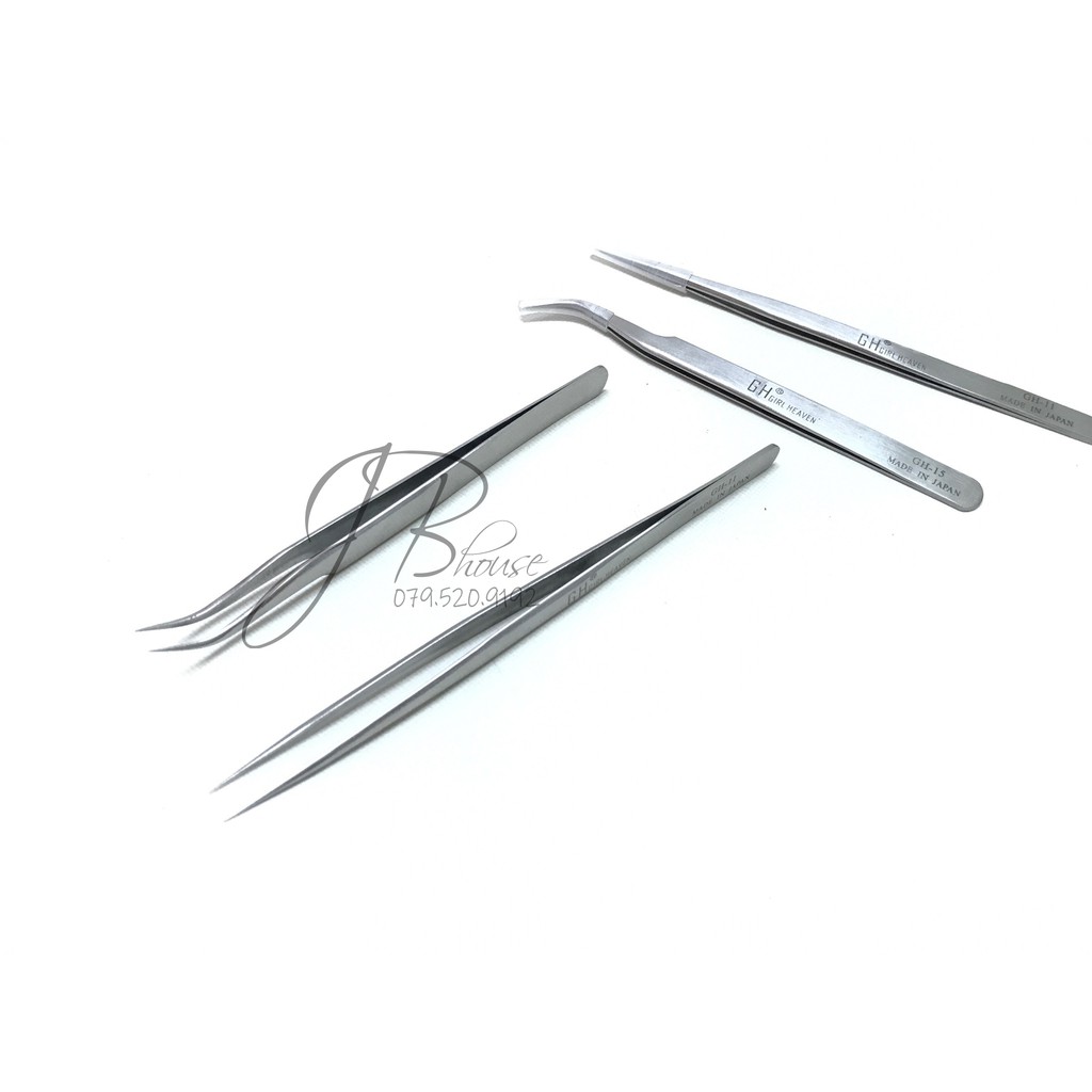 Nhíp Nối Mi Inox [Cong/ Thẳng]