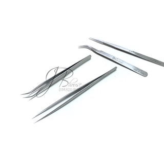 Nhíp Nối Mi Inox [Cong/ Thẳng]