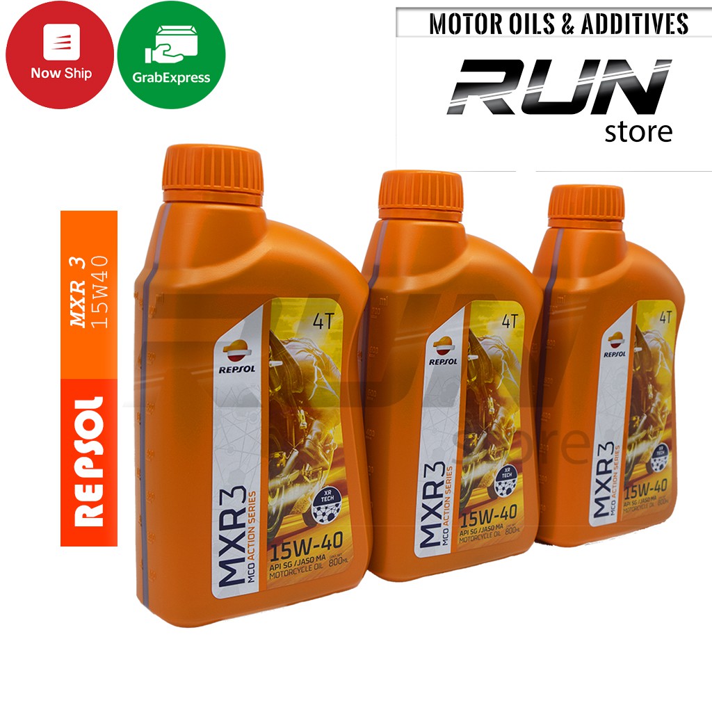 Nhớt Xe Số Gốc Khoáng REPSOL MXR 3 15W40 JASO MA – Dành Cho Xe số đời cũ - Made in Indonesia