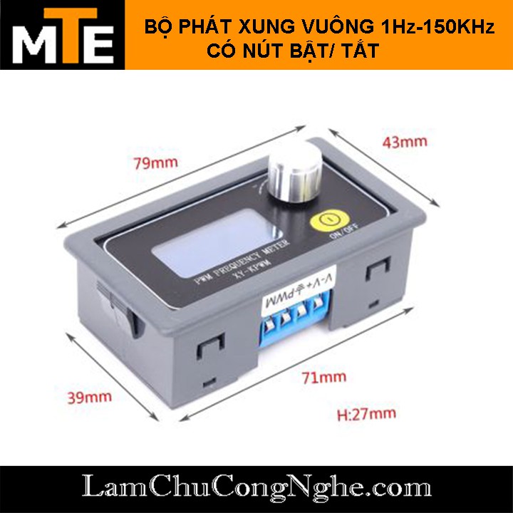 Mạch tạo xung vuông XY-KPWM 1Hz-150Khz (có nút bật/tắt)