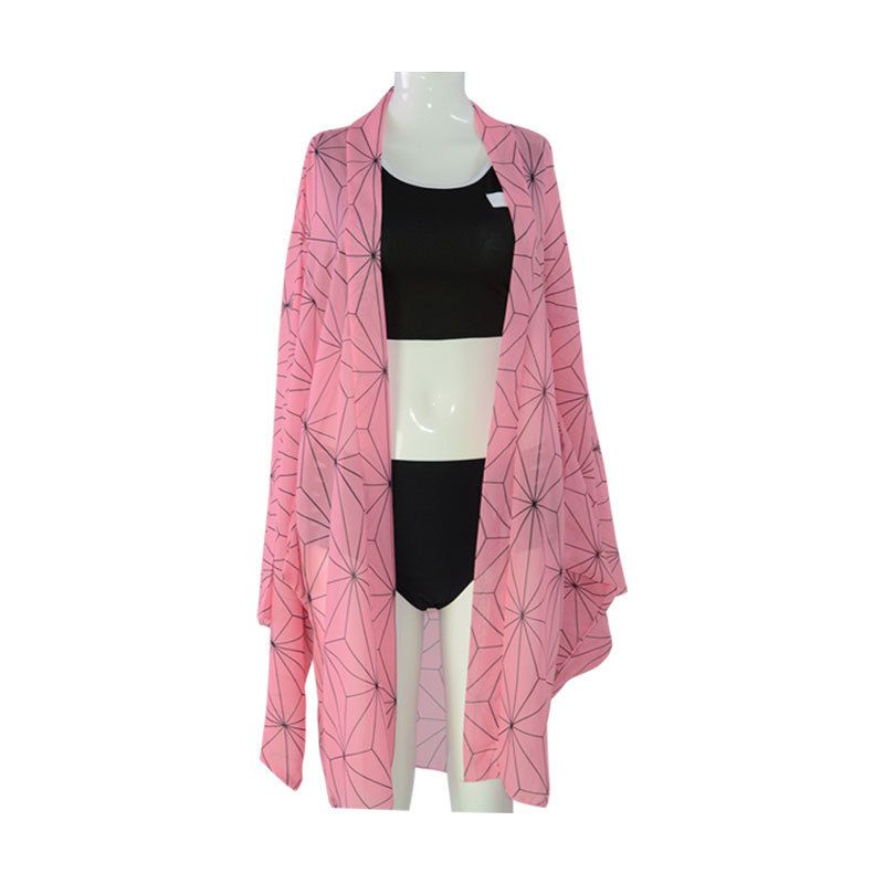 Bộ bikini kèm khăn choàng hóa trang thành nhân vật trong phim hoạt hình Demon Slayer (có bán lẻ) | BigBuy360 - bigbuy360.vn