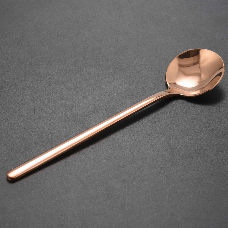 Set 1 Muỗng Cà Phê Tay Cầm Dài Bằng Thép Không Gỉ 304