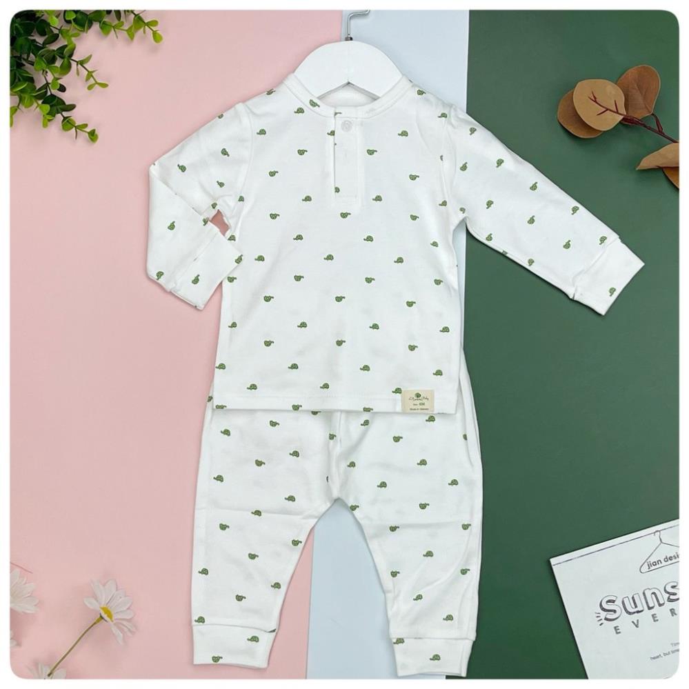 Bộ sơ sinh cotton  Bé trai  Litibaby, size 6M - 36M, dành cho bạn từ 5kg đến 14kg,