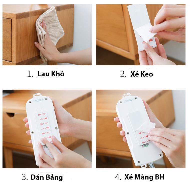 Miếng Dán Treo Tường Ổ Cắm Điện , Giá Đỡ Các Vật Dụng , Tiện Dụng Tháo Rời 88062 KHO TỔNG