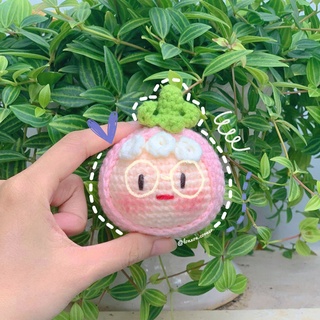 Móc khóa len handmade em bé trái cây
