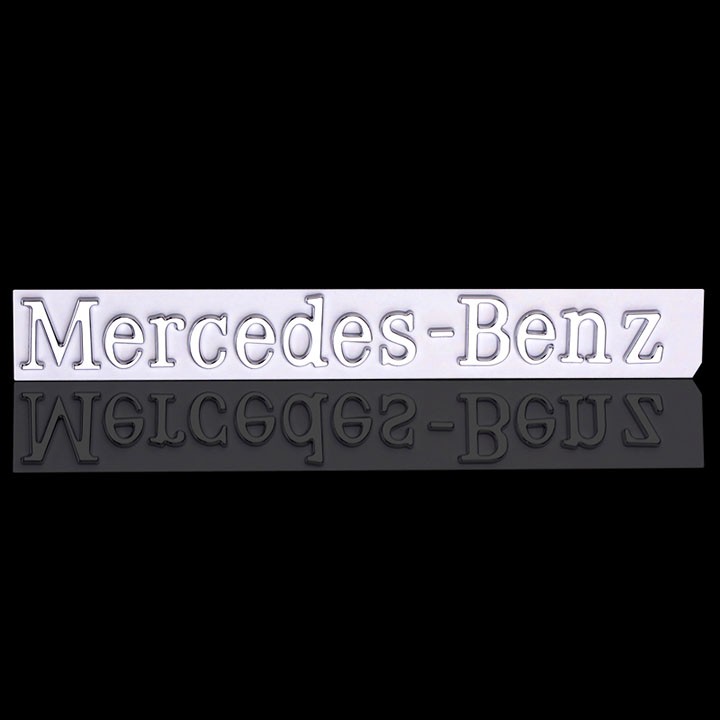 Tem Chữ Nổi Mercedes-Benz Dán Trang Trí Xe