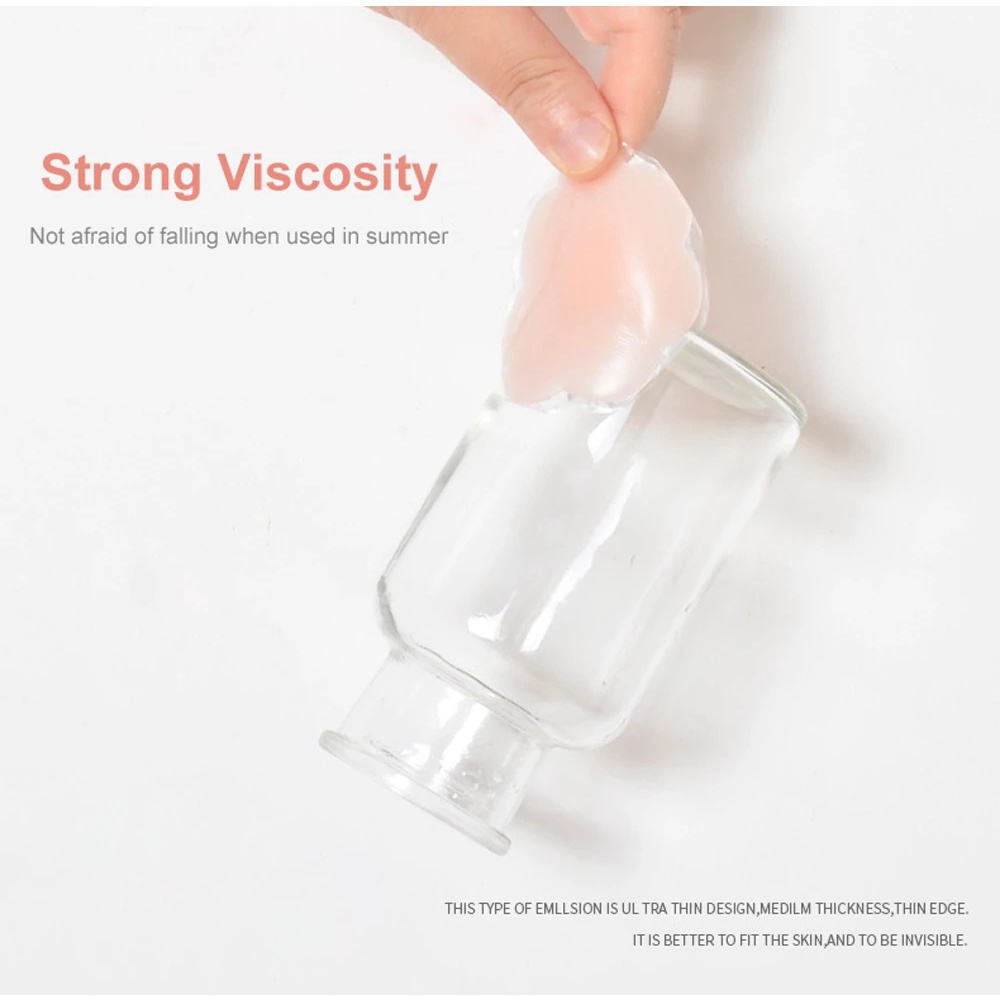 Bộ 1/6 Cặp Miếng Dán Ngực Bằng Silicone Không Dây Tự Dính Dành Cho Nữ
