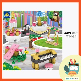 Xếp hình Lego 8 mô hình đồ chơi lắp ráp phát triển trí tuệ cho bé gái