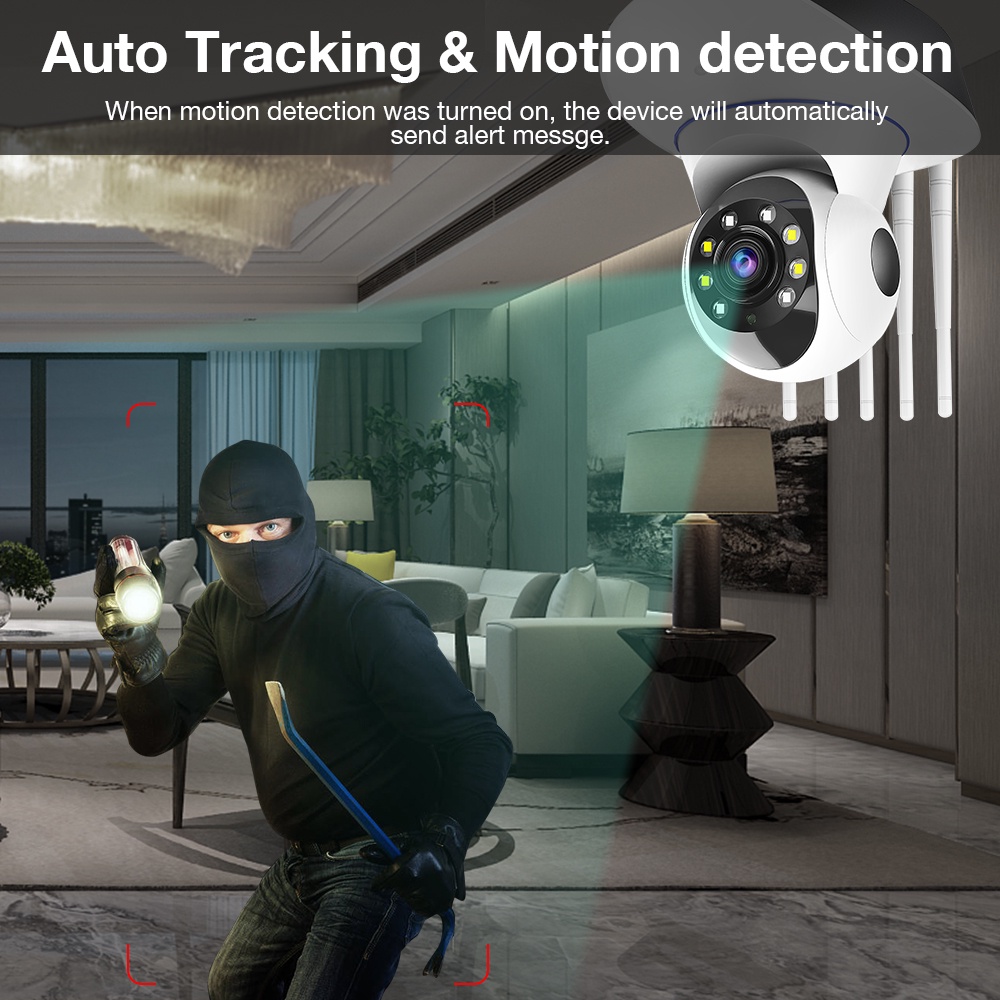 Camera An Ninh Không Dây Thông Minh 3MP 1080P 5G WIFI PTZ