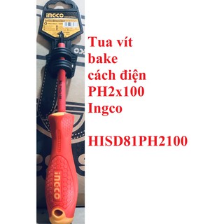 Tuốc nơ vít bake cách điện 1000V INGCO HISD81PH2100