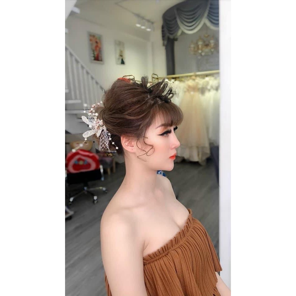 Phụ kiện cưới,cài tóc handmade, hoa cài cô dâu siêu xinh