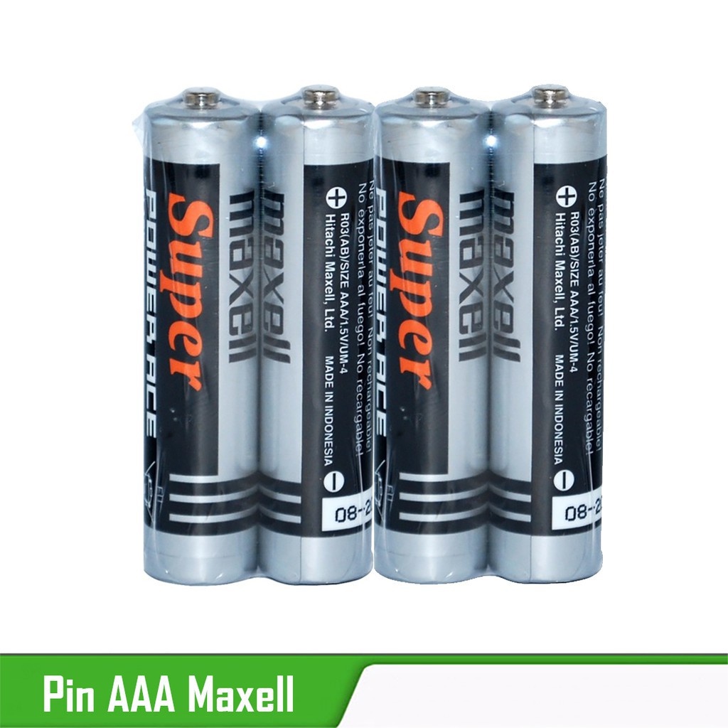 5 vỉ (10 viên) Pin tiểu 3A Maxell. Made in Indonesia. VI TÍNH QUỐC DUY