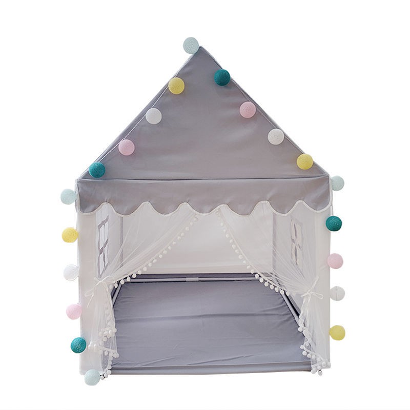 Lều trẻ em trong nhà công chúa bé gái trai chơi ngôi nhỏ lâu đài ngủ giường tách tạo tác