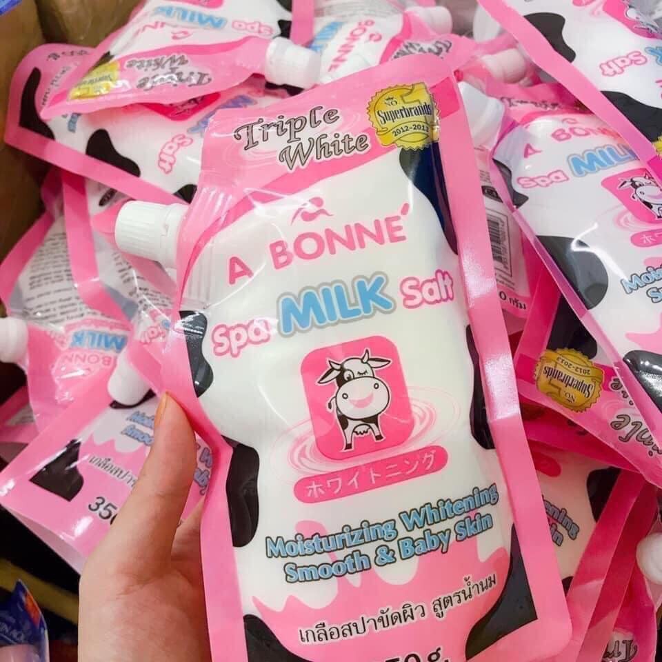 MUỐI TẮM ABONNE Sữa Bò Tẩy Tế Bào Chết Body Thái Lan (350g)