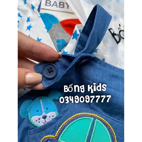 Set Quần Yếm Kèm Áo Thu Denim Ô Tô Dunnes