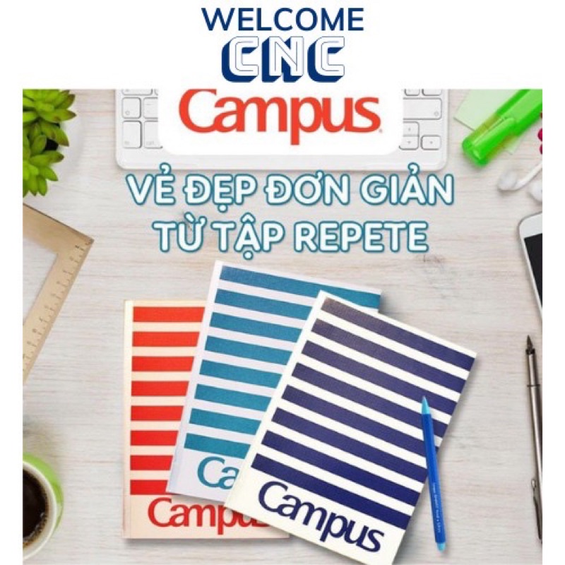 Vở campus kẻ ngang 200 trang