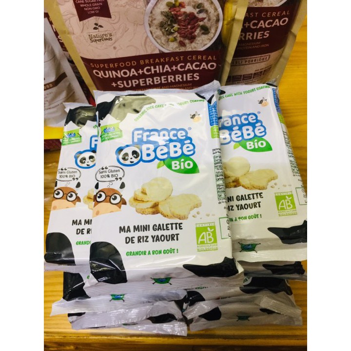 BÁNH GẠO VỊ SỮA CHUA FRANCE BEBE BIO 84G