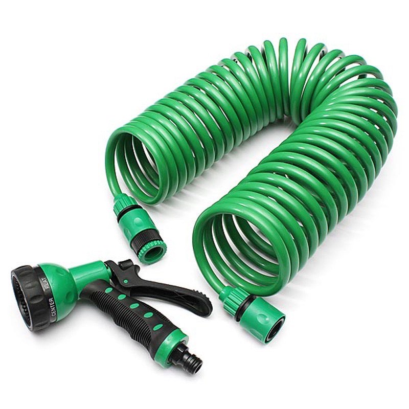 Vòi tưới cây đa năng - Vòi xịt nước tưới cây 7 chế độ - Lò xo co giãn chịu áp - Xịt rửa xe đa năng