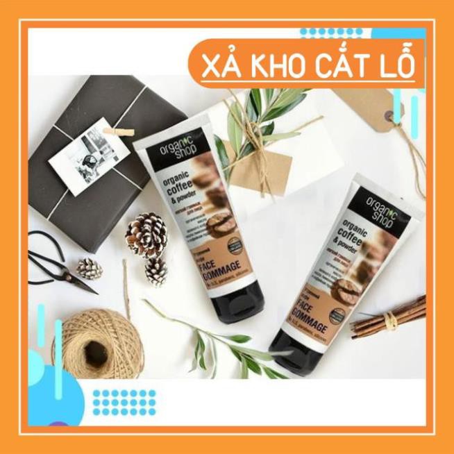 Sữa rửa mặt hàng ngày ORGANIC SHOP chiết xuất cà phê hữu cơ