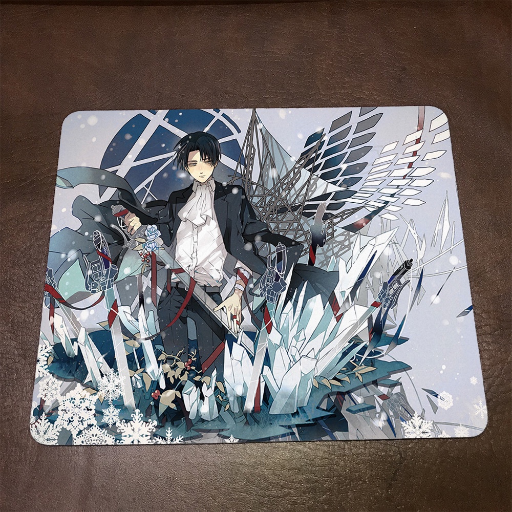 Lót chuột máy tính Anime Attack On Titan Wallpapers 1 Mousepad cao su êm ái. Nhận in theo yêu cầu