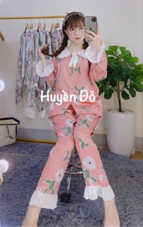 Bộ Lụa Dài Tay Tiểu Thư